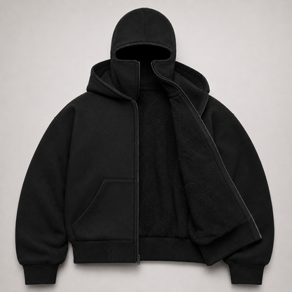 Hoodie Motero con Pasamontañas